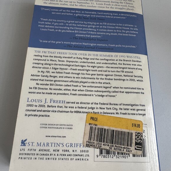 My FBI by Louis J. Freeh - Memoir of Former FBI Director - Picture 5 of 5